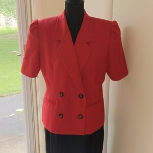 Vintage Karen Scott Blazer and Skirt set with shoulder pads